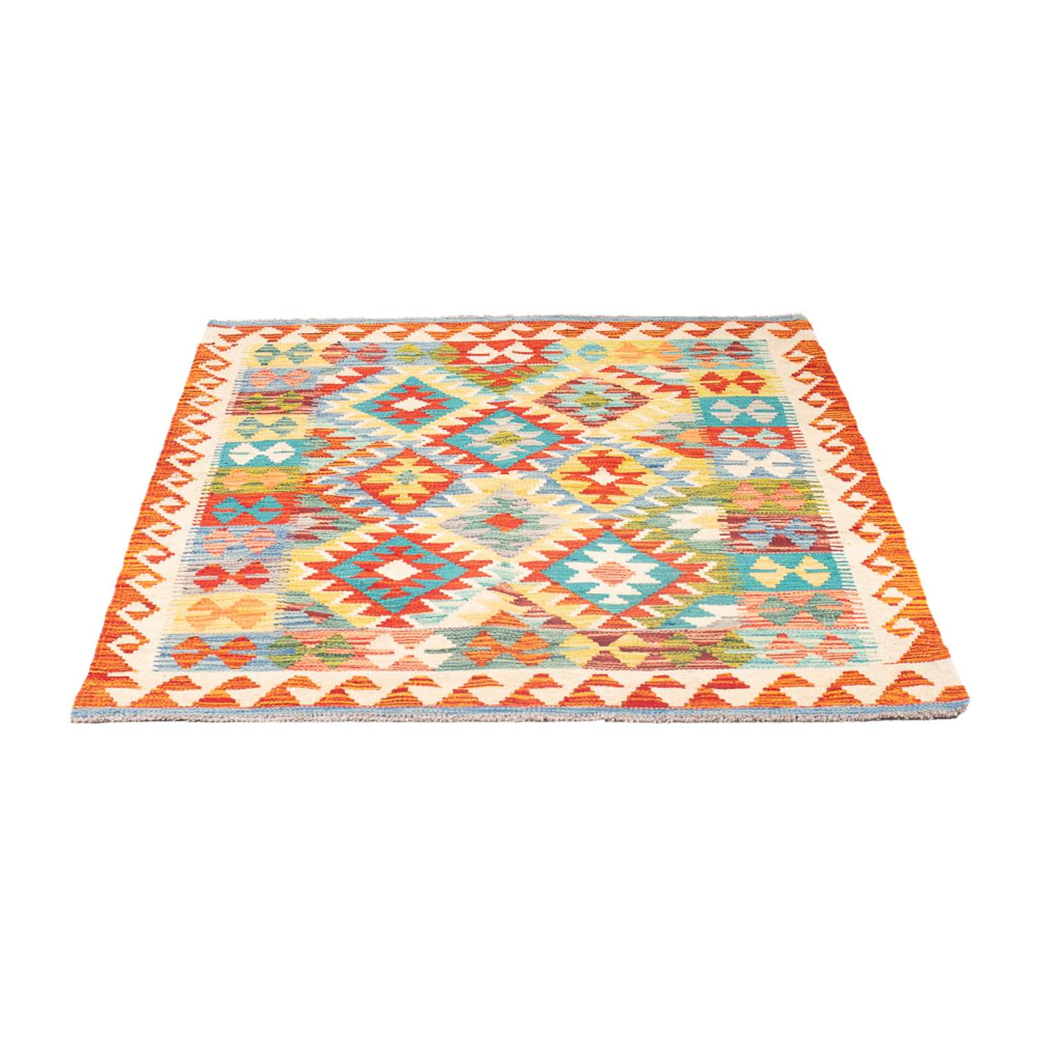 Kelim tapijt - Splash - 147 x 101 cm - veelkleurig