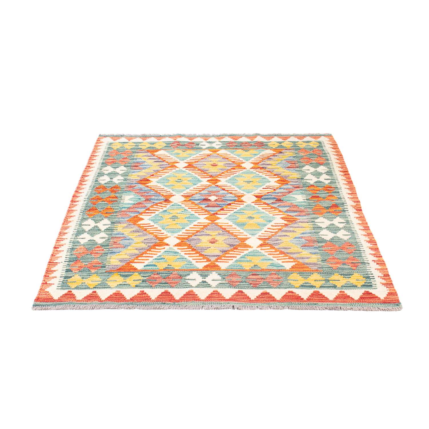 Kelimský koberec - Splash - 150 x 110 cm - vícebarevné
