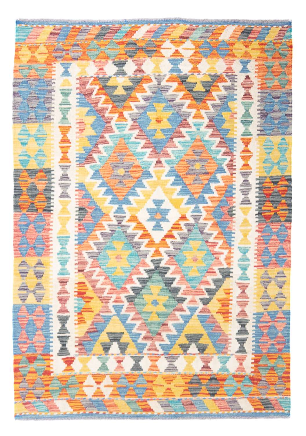 Tapete Kelim - Splash - 145 x 106 cm - multicolorido