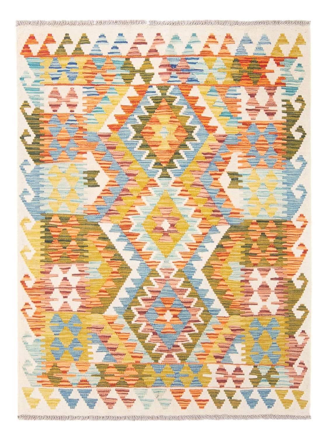 Tapis Kelim - Splash - 148 x 102 cm - multicolore