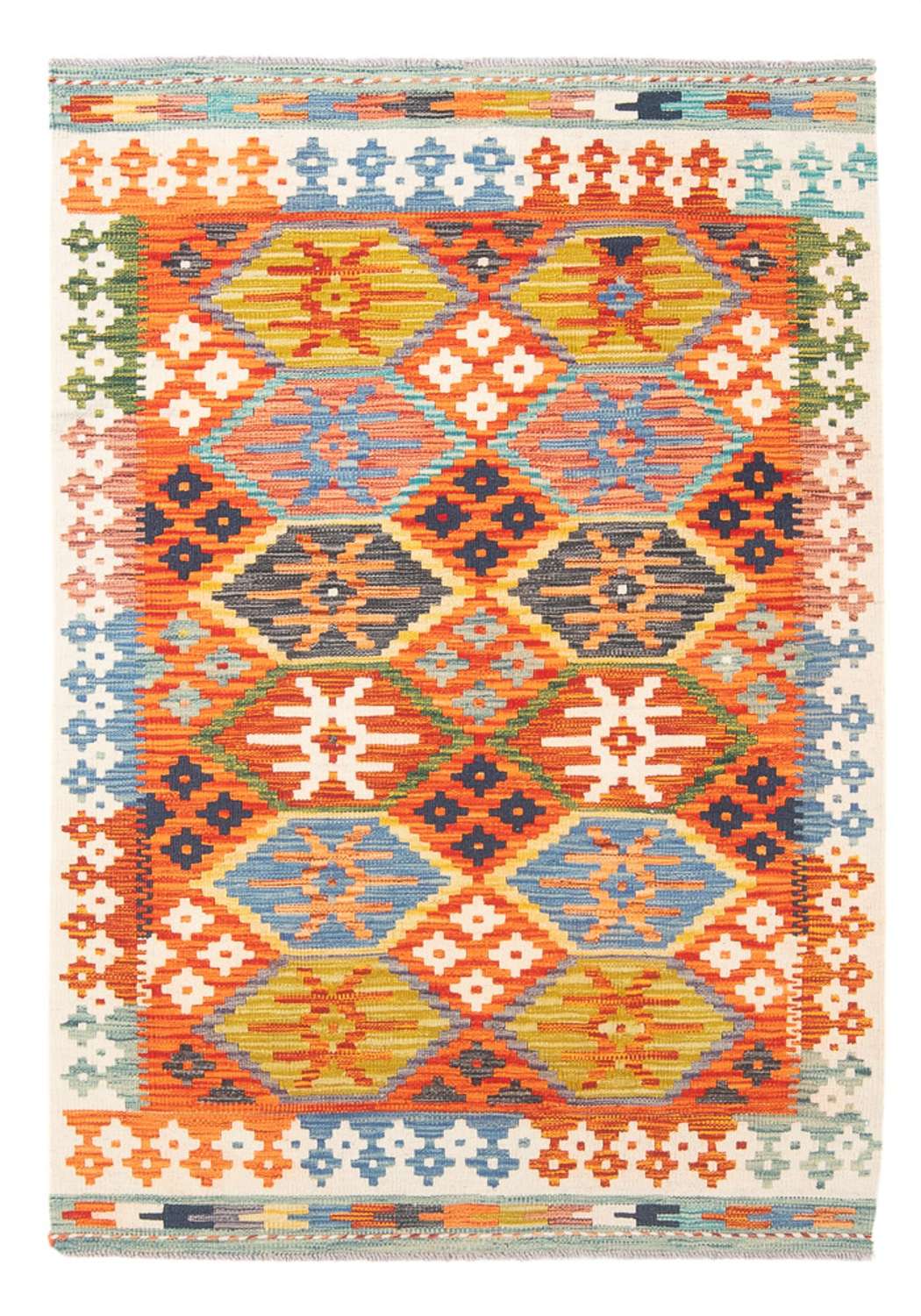 Kelim Carpet - Splash - 150 x 99 cm - flerfärgad