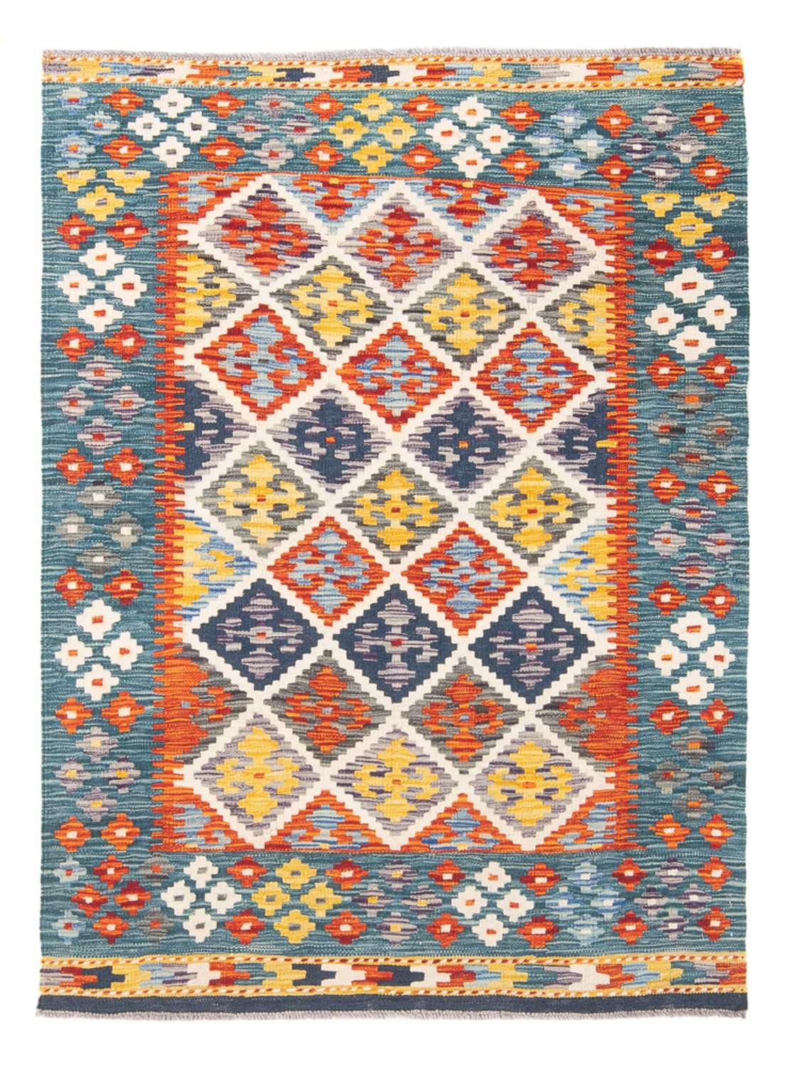 Kelimský koberec - Splash - 152 x 103 cm - vícebarevné