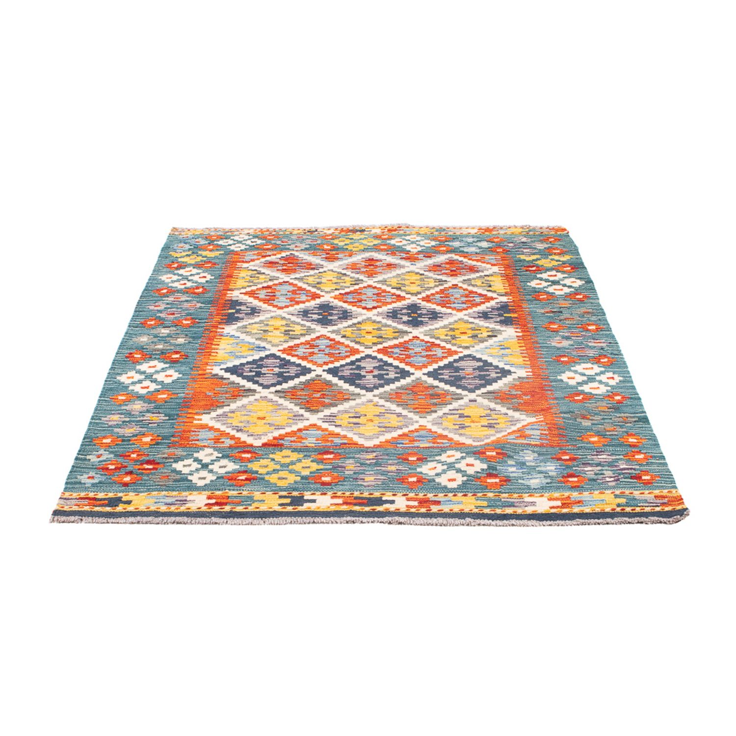 Kelim Rug - Splash - 152 x 103 cm - multicolored