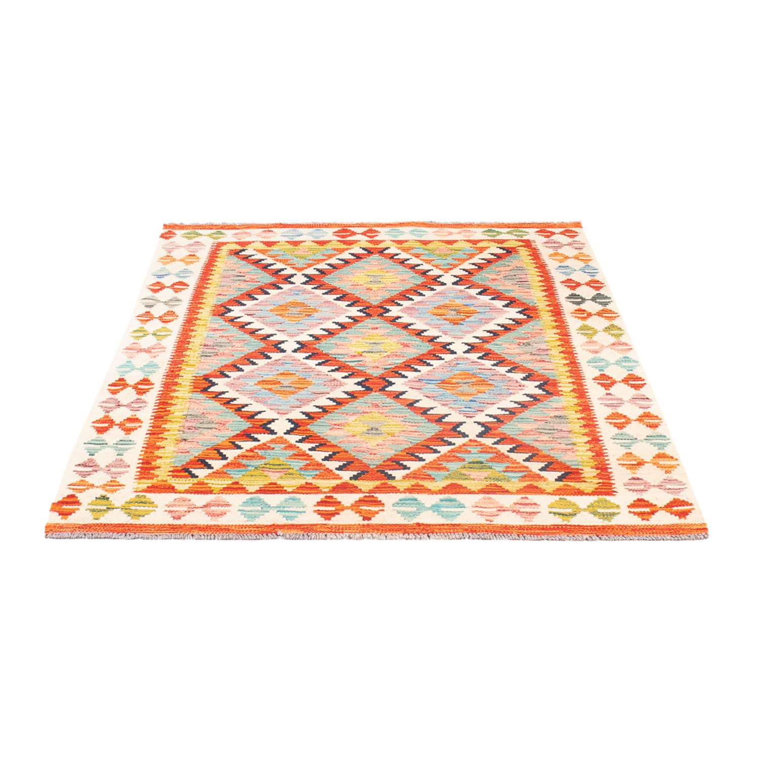 Kelim Carpet - Splash - 150 x 101 cm - flerfärgad
