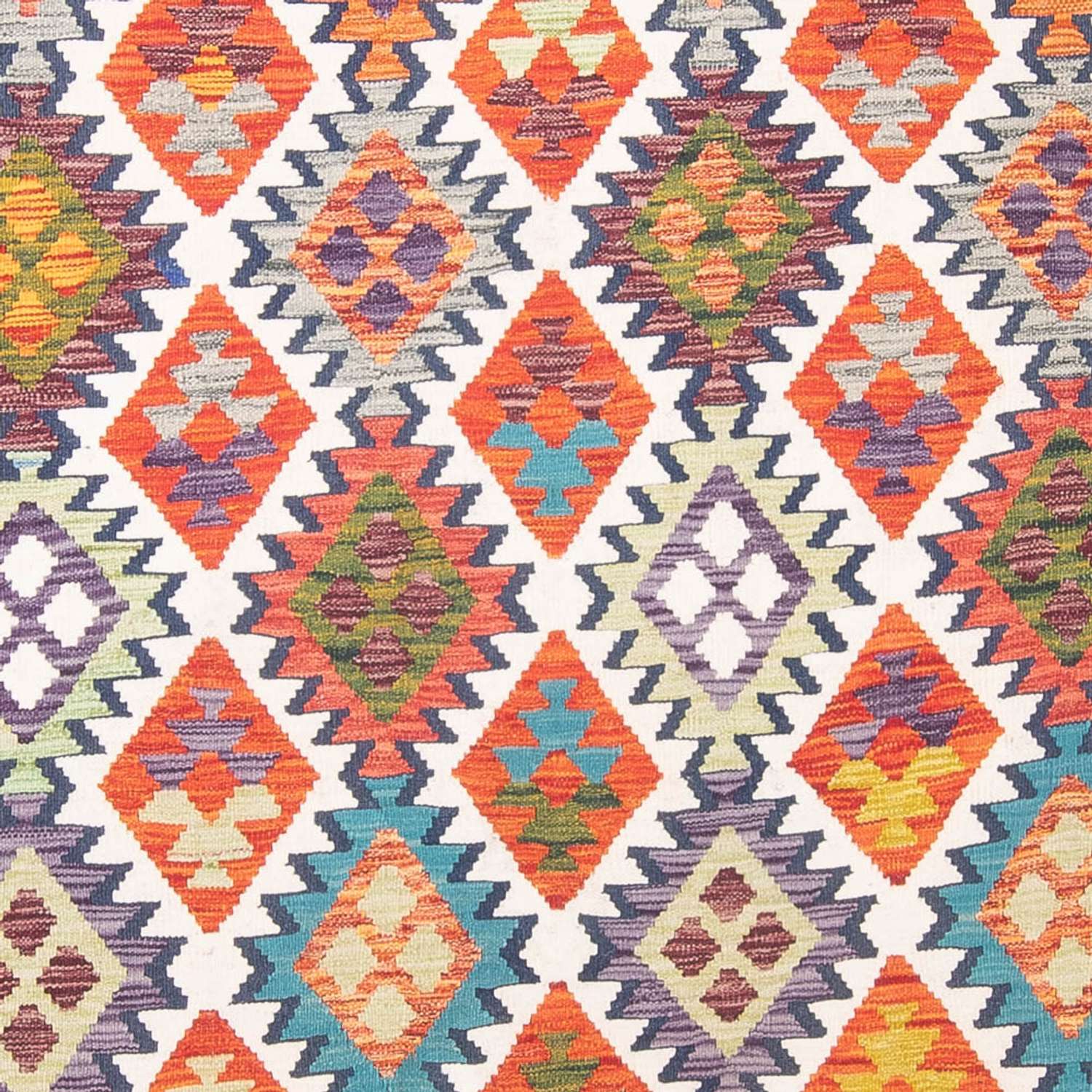 Kelim Carpet - Splash - 301 x 206 cm - flerfärgad