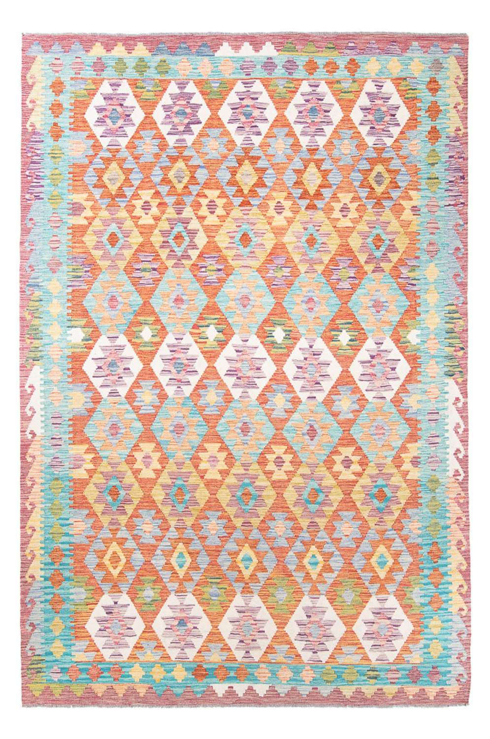 Kelim Carpet - Splash - 298 x 199 cm - flerfärgad
