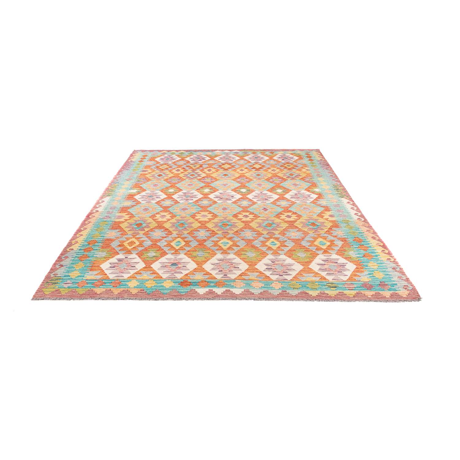 Kelim tapijt - Splash - 298 x 199 cm - veelkleurig
