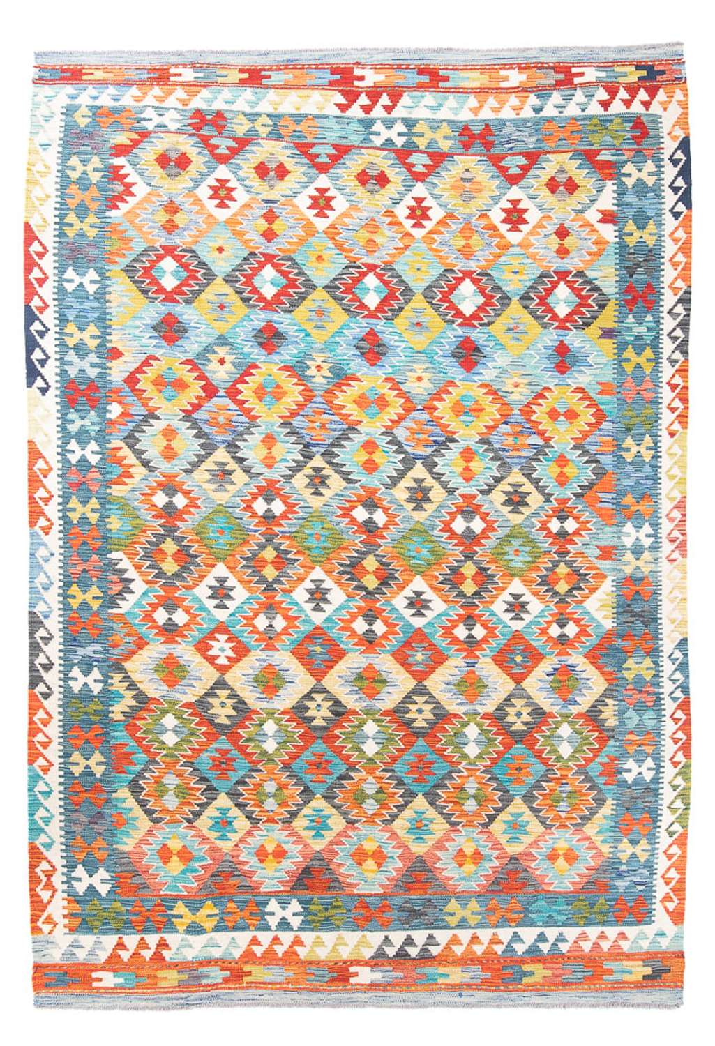 Kelimský koberec - Splash - 290 x 202 cm - vícebarevné