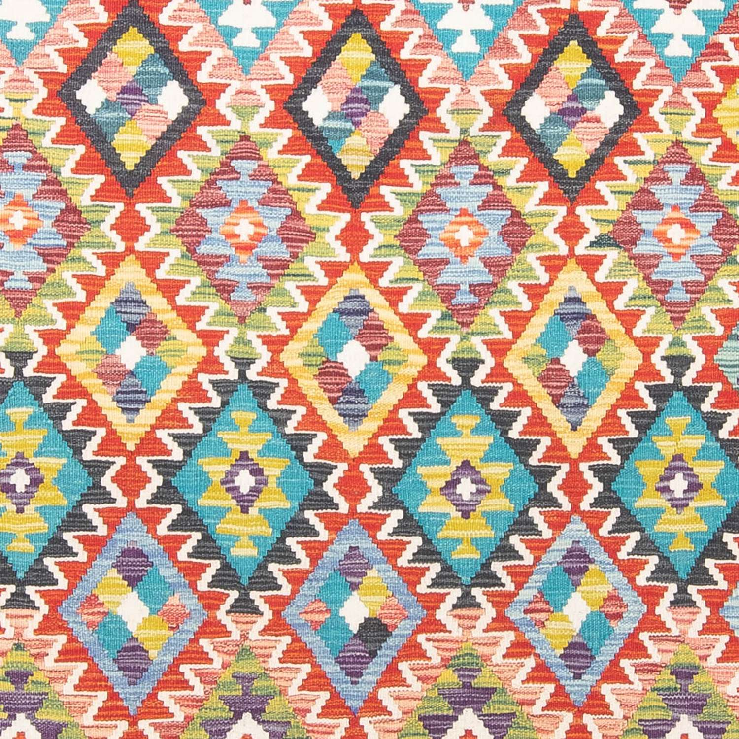 Tapis Kelim - Splash - 287 x 202 cm - multicolore