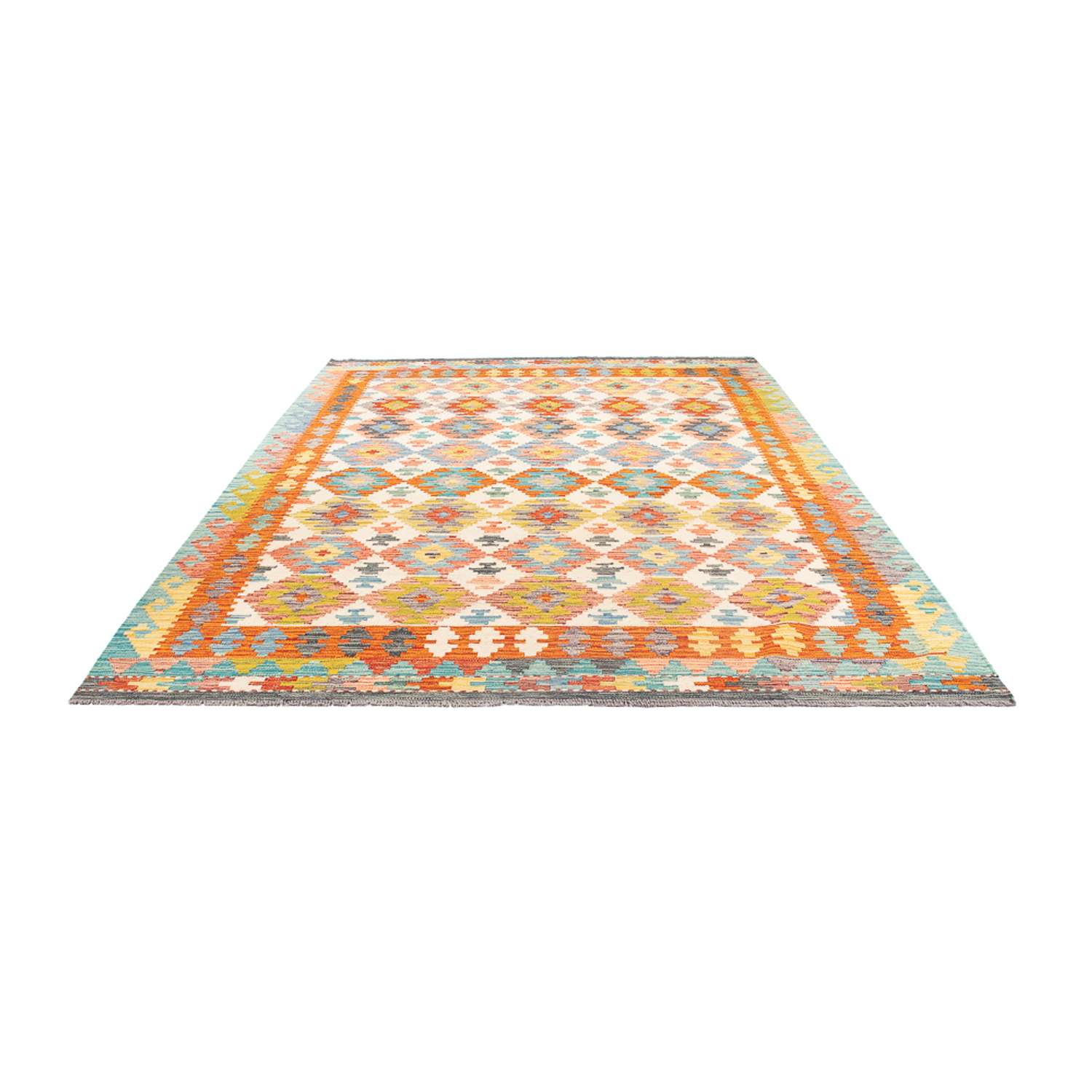 Kelimský koberec - Splash - 296 x 206 cm - vícebarevné
