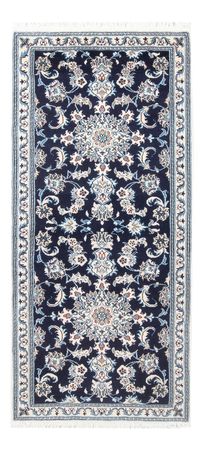 Corredor Tapete Persa - Nain - 190 x 79 cm - azul escuro