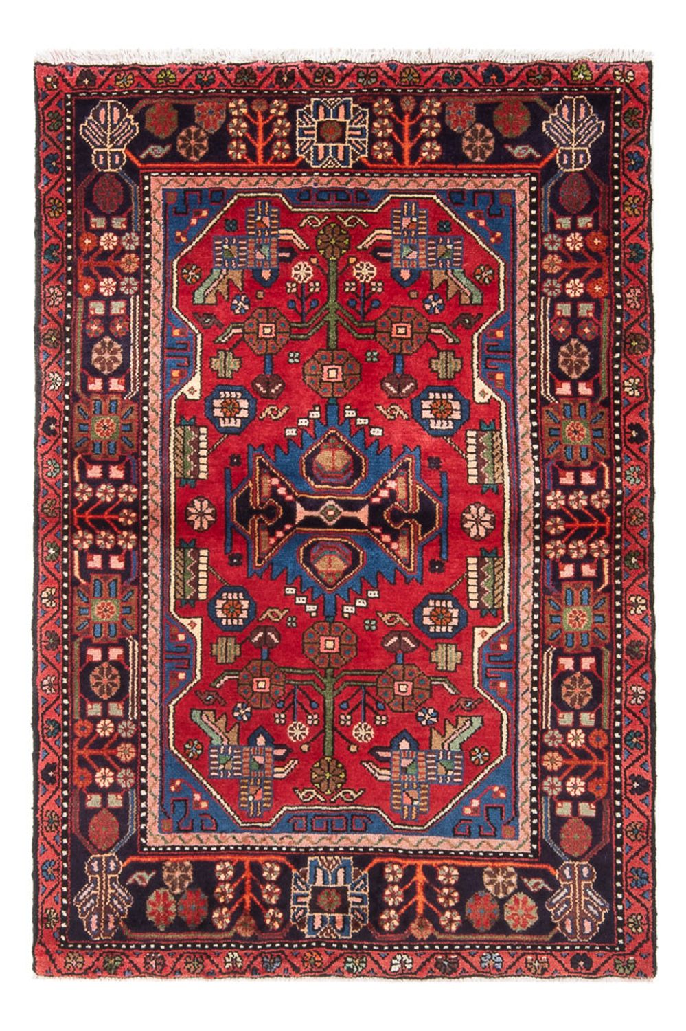 Alfombra persa - Nómada - 165 x 101 cm - rojo