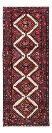 Tapis de couloir Tapis persan - Nomadic - 204 x 76 cm - rouge foncé