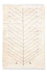 Tapis Gabbeh - Persan - 121 x 77 cm - blanc naturel