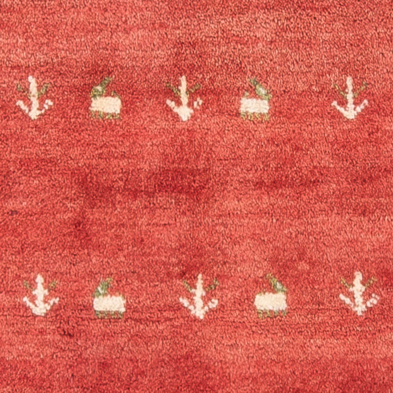 Tapis Gabbeh - Persan - 123 x 79 cm - rouge