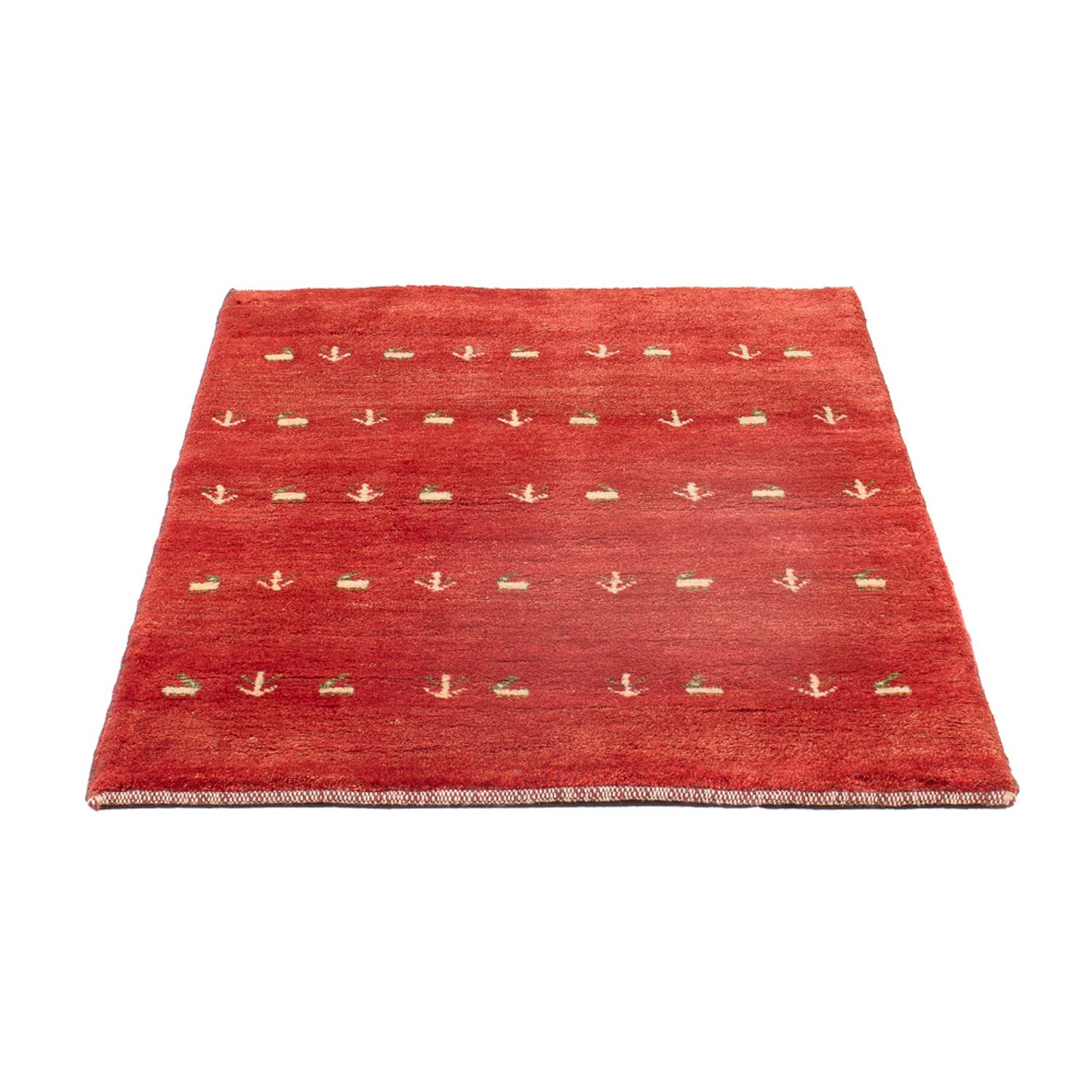 Gabbeh Teppich - Perser - 123 x 79 cm - rot