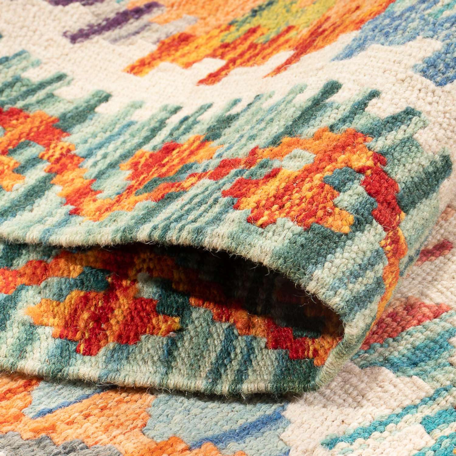 Runner Kelimský koberec - Splash - 297 x 80 cm - vícebarevné