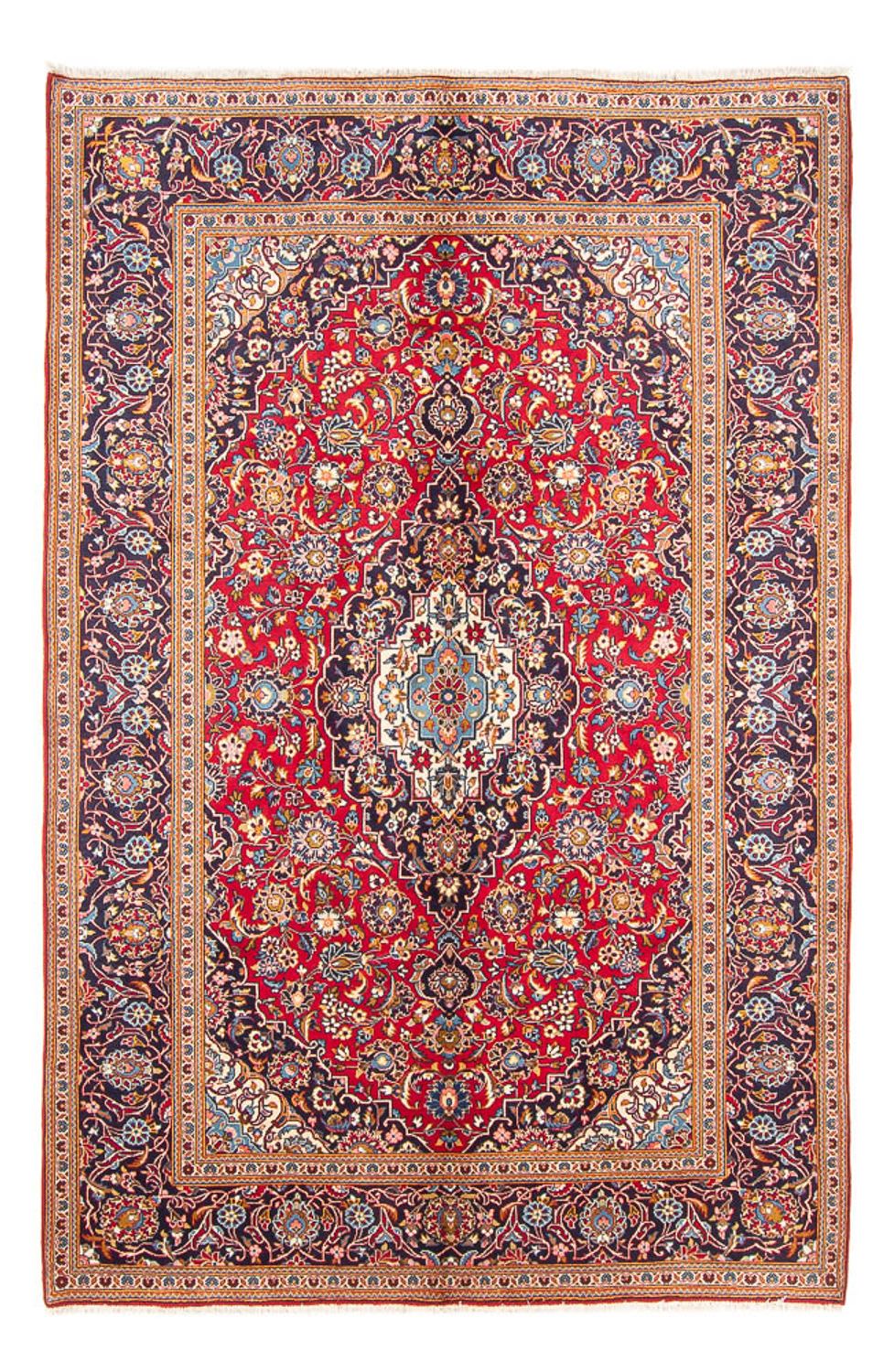 Alfombra persa - Keshan - 288 x 194 cm - rojo