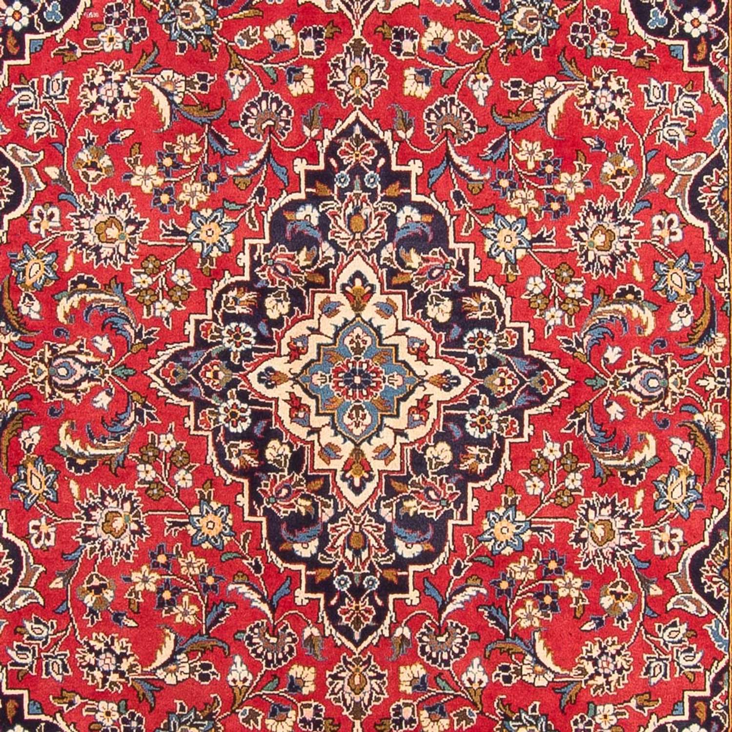 Alfombra persa - Keshan - 293 x 193 cm - rojo