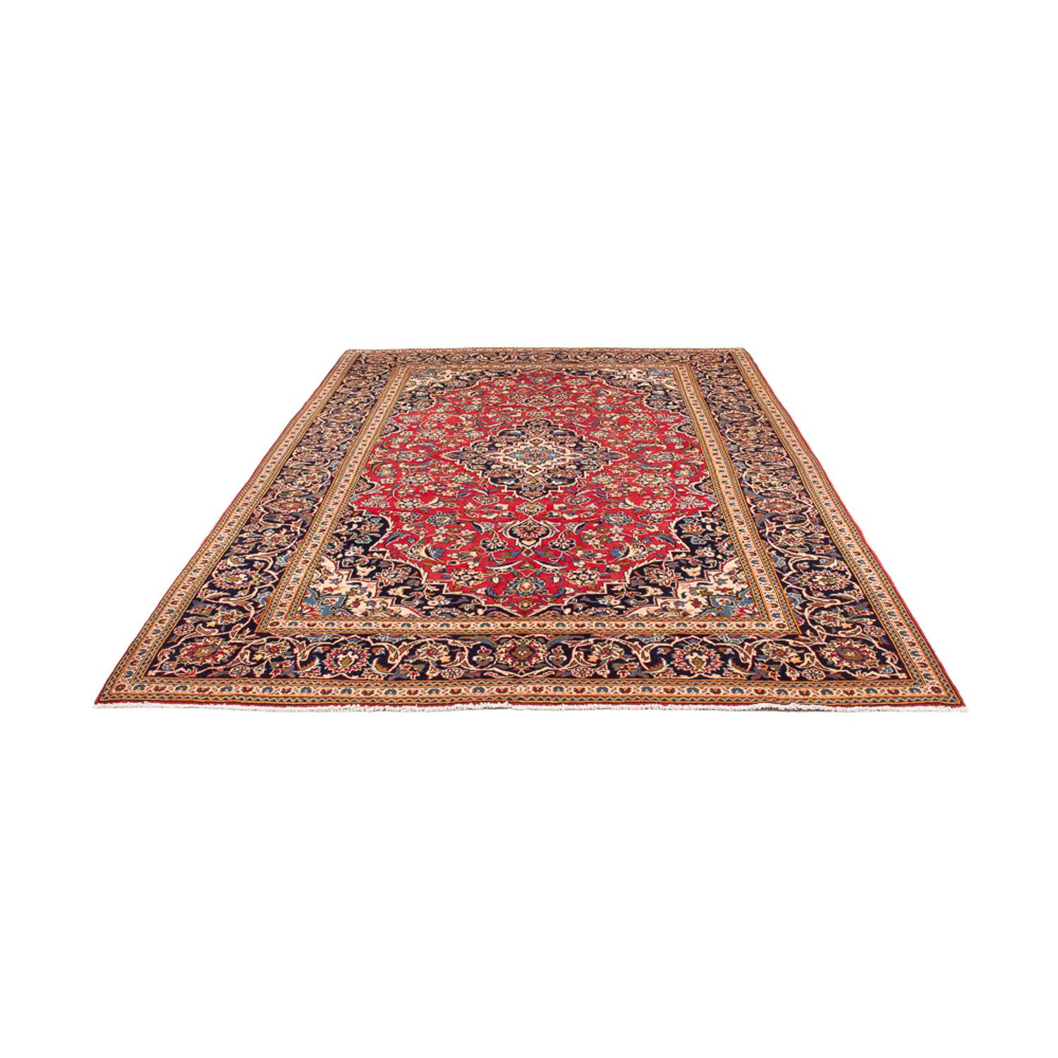 Persiska mattor - Keshan - 293 x 193 cm - röd