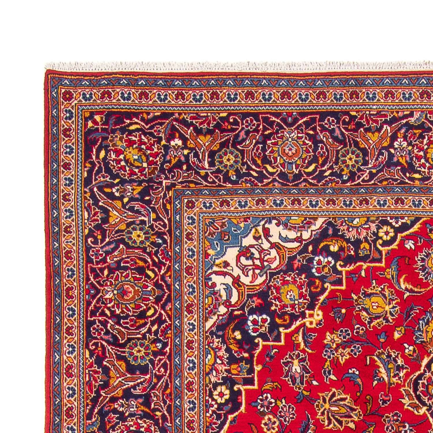 Tapete persa - Keshan - 294 x 194 cm - vermelho
