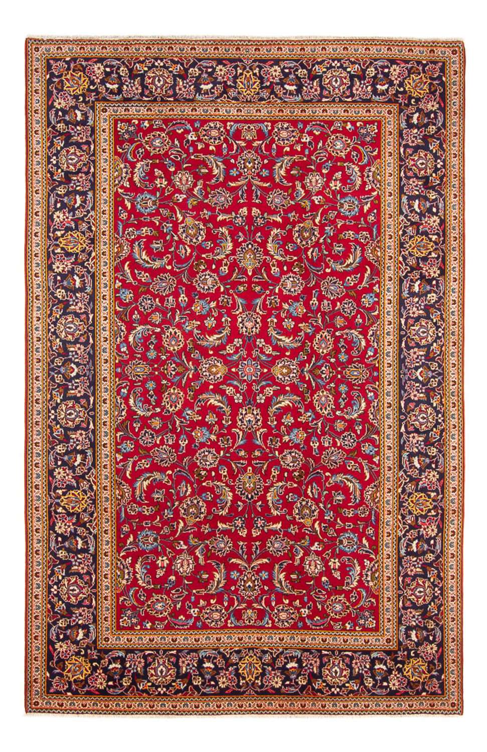 Tapis persan - Keshan - 290 x 197 cm - rouge