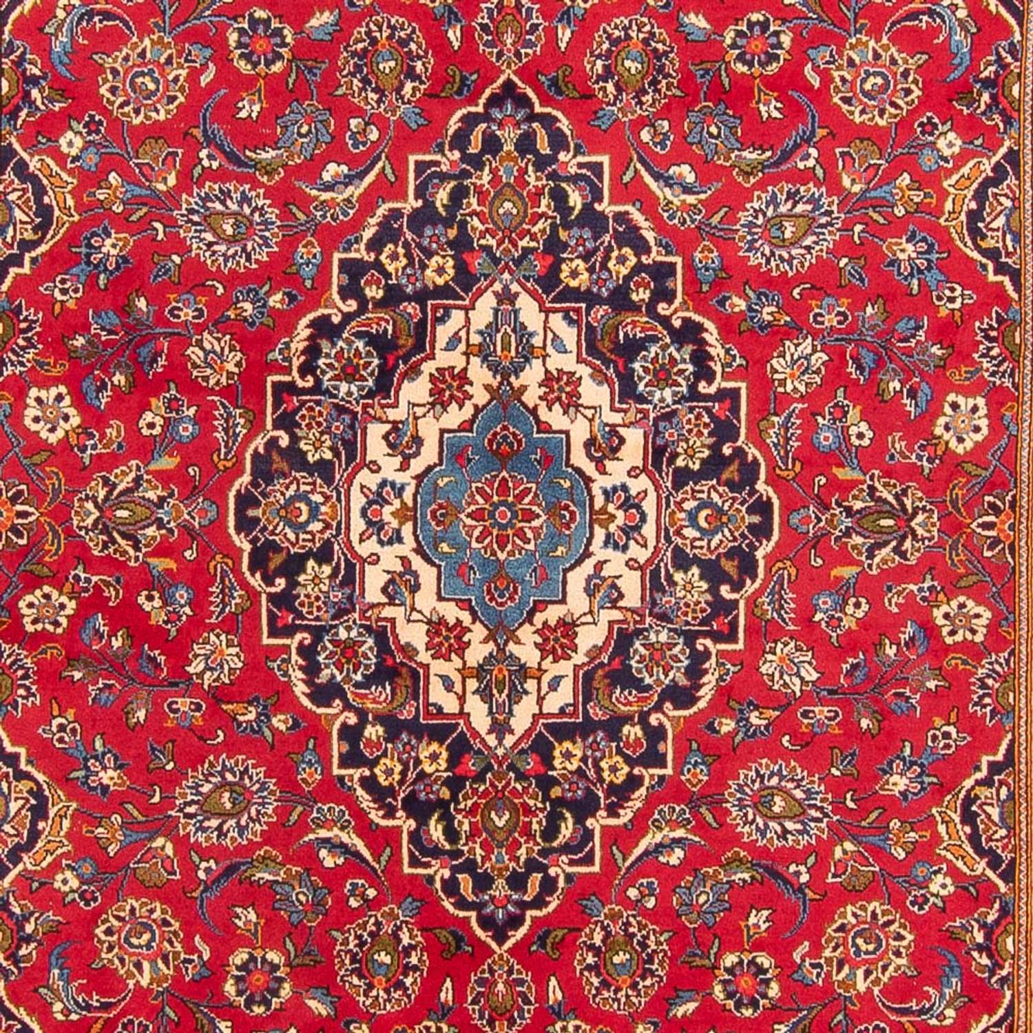 Alfombra persa - Keshan - 297 x 193 cm - rojo