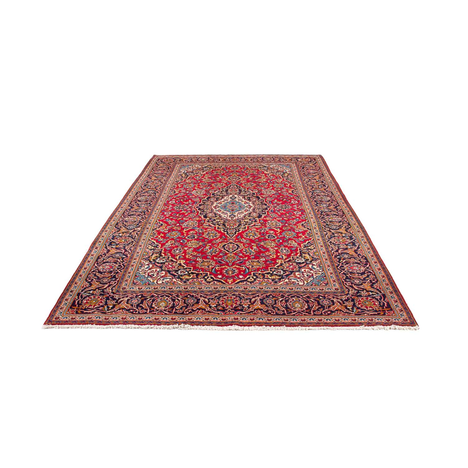 Perský koberec - Keshan - 297 x 194 cm - červená