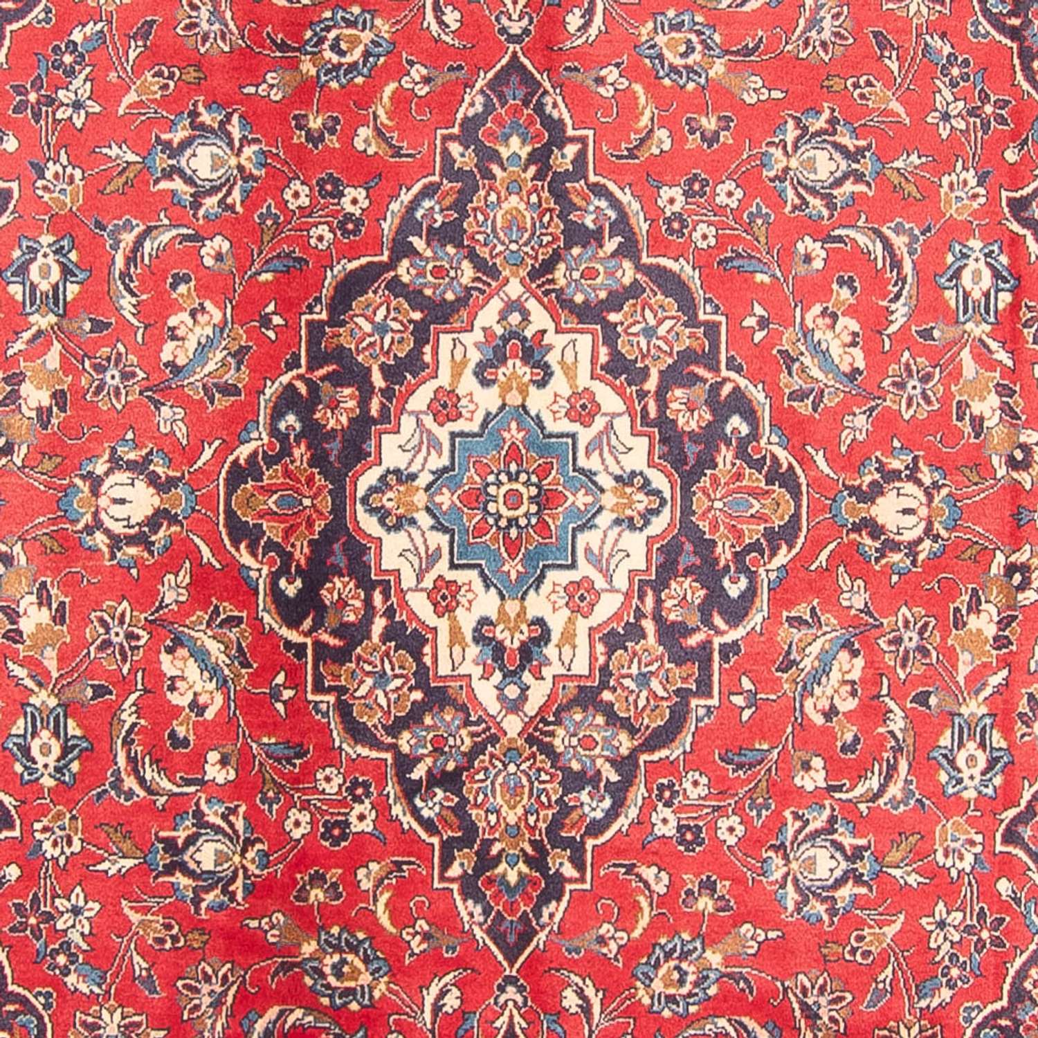 Alfombra persa - Keshan - 303 x 191 cm - rojo