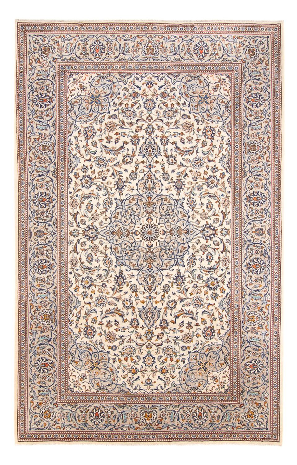 Tapis persan - Keshan - 305 x 198 cm - crème