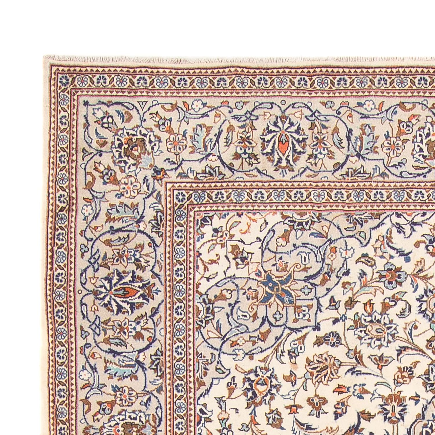 Tapis persan - Keshan - 305 x 198 cm - crème