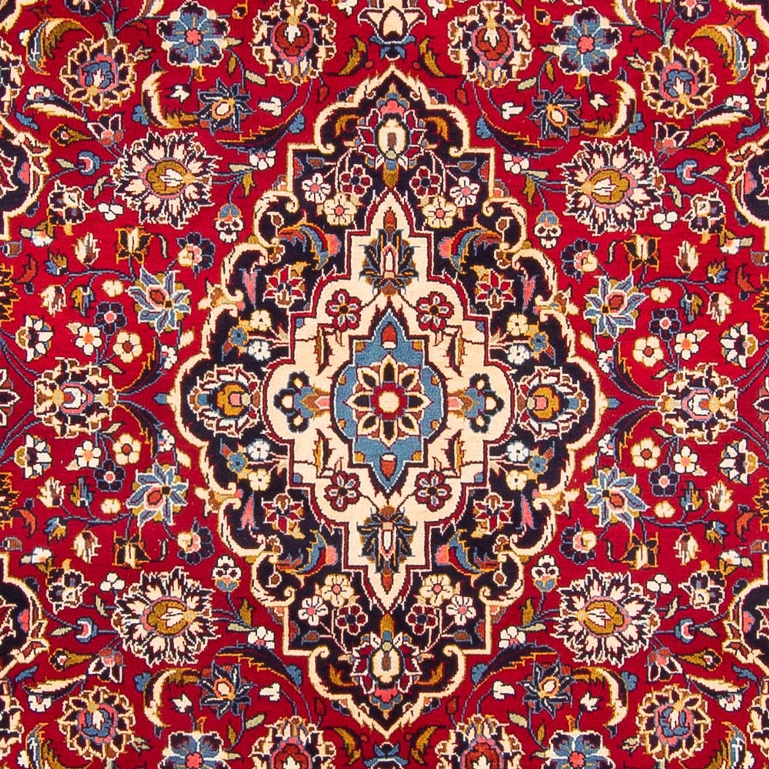 Tapis persan - Keshan - 305 x 204 cm - rouge bordeaux