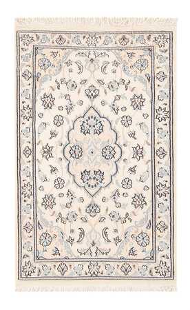 Tapis persan - Nain - 95 x 55 cm - crème