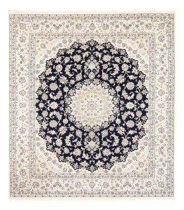 Tapis persan - Nain - 263 x 225 cm - bleu foncé