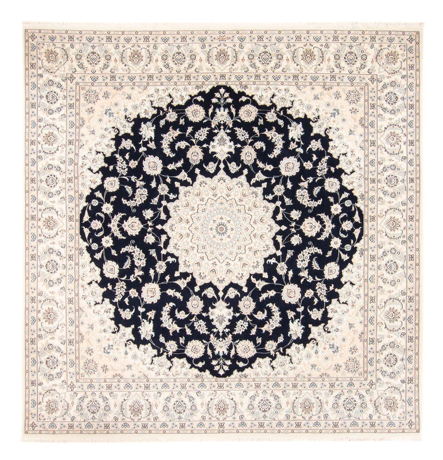 Perser Rug - Nain square  - 246 x 242 cm - dark blue