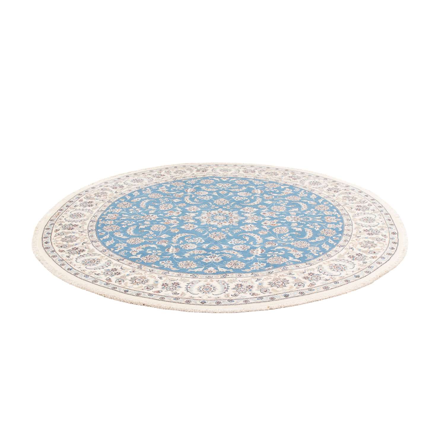 Perser Rug - Nain round  - 200 x 200 cm - light blue