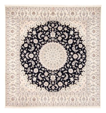 Tapis persan - Nain - 261 x 252 cm - bleu foncé