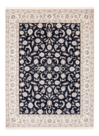 Tapis persan - Nain - 235 x 171 cm - bleu foncé