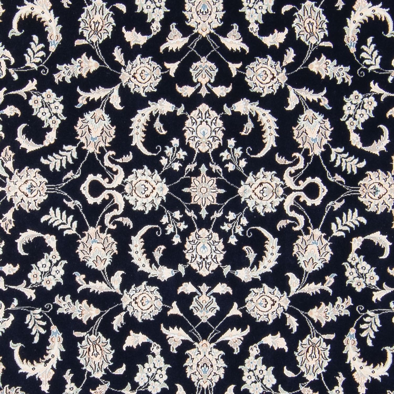 Alfombra persa - Nain - 236 x 170 cm - azul oscuro