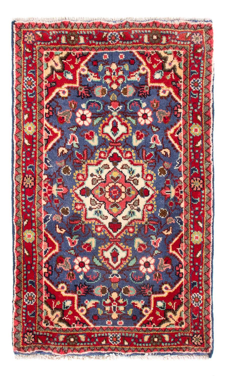 Tapis persan - Nomadic - 82 x 54 cm - bleu foncé