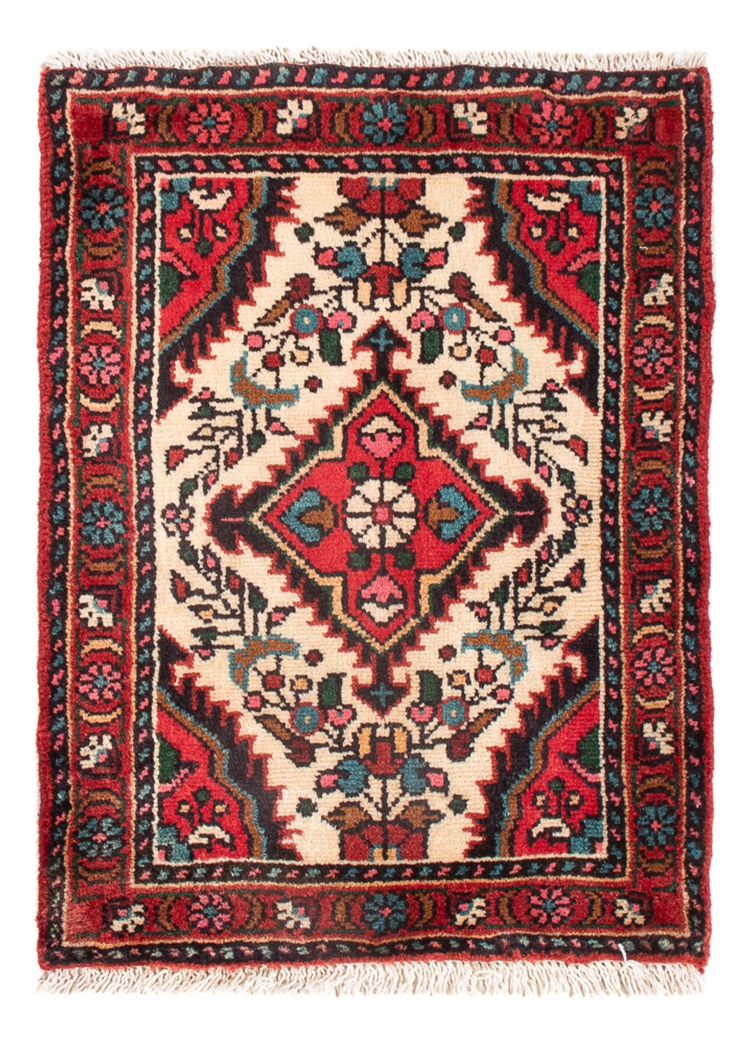 Tapis persan - Nomadic - 62 x 47 cm - crème