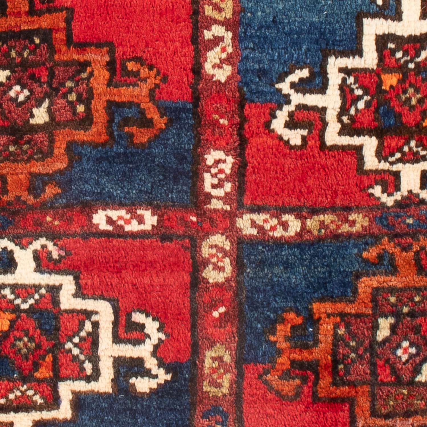 Alfombra persa - Nómada cuadrado  - 53 x 58 cm - multicolor