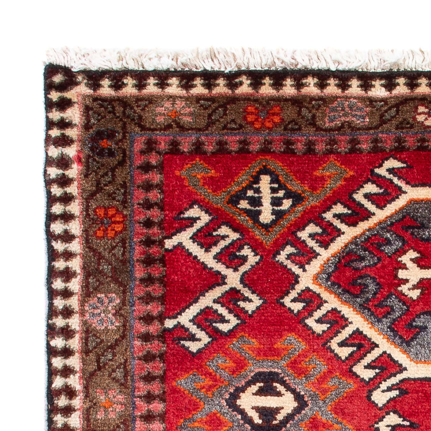 Turkaman Rug - 89 x 67 cm - red