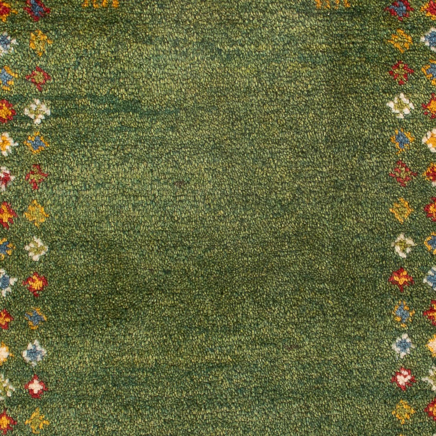 Gabbeh Teppich - Perser - 89 x 62 cm - seegrün