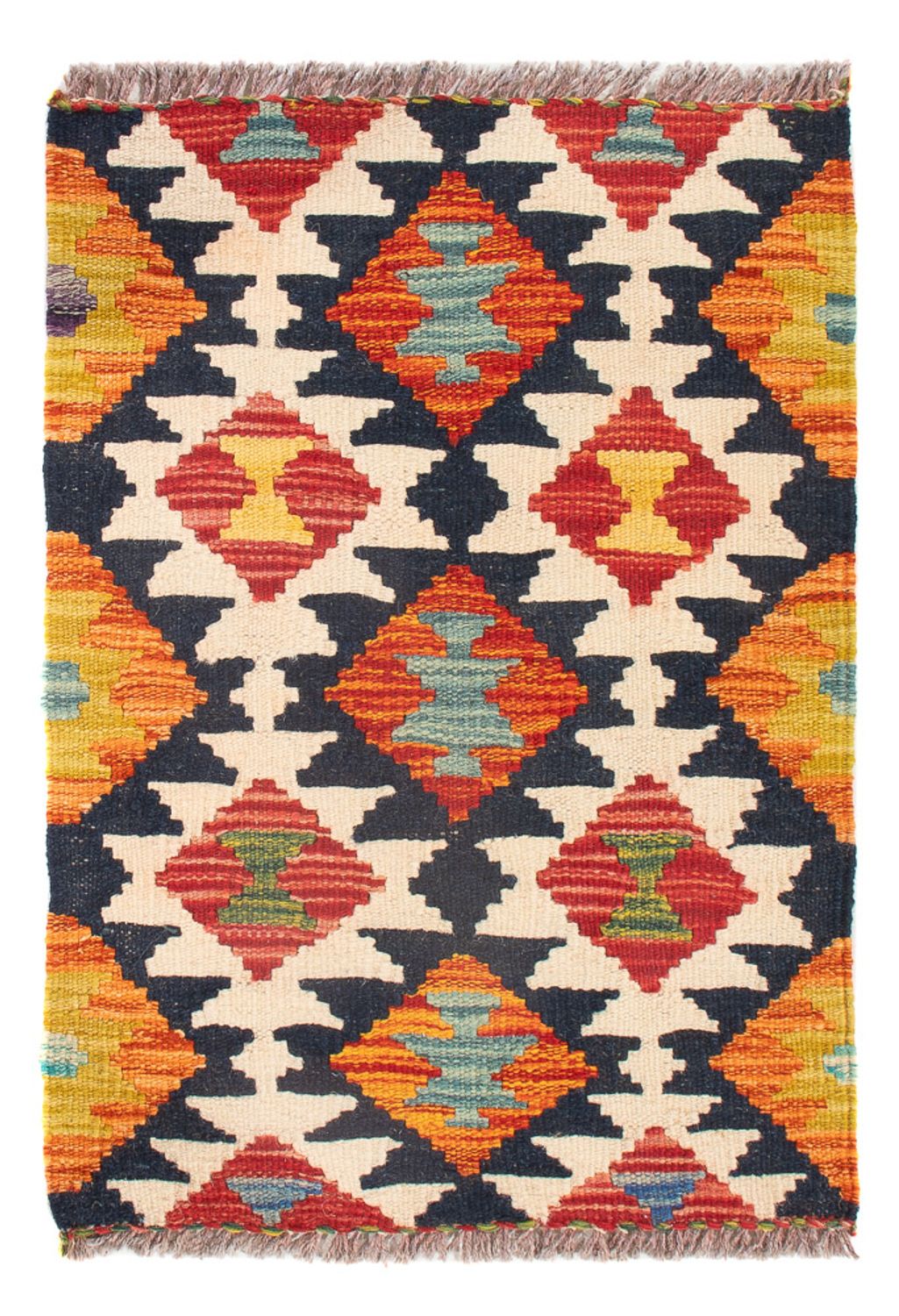 Kelim Rug - Splash - 60 x 40 cm - multicolored