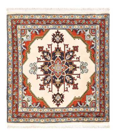 Tapis persan - Nomadic carré  - 105 x 100 cm - crème