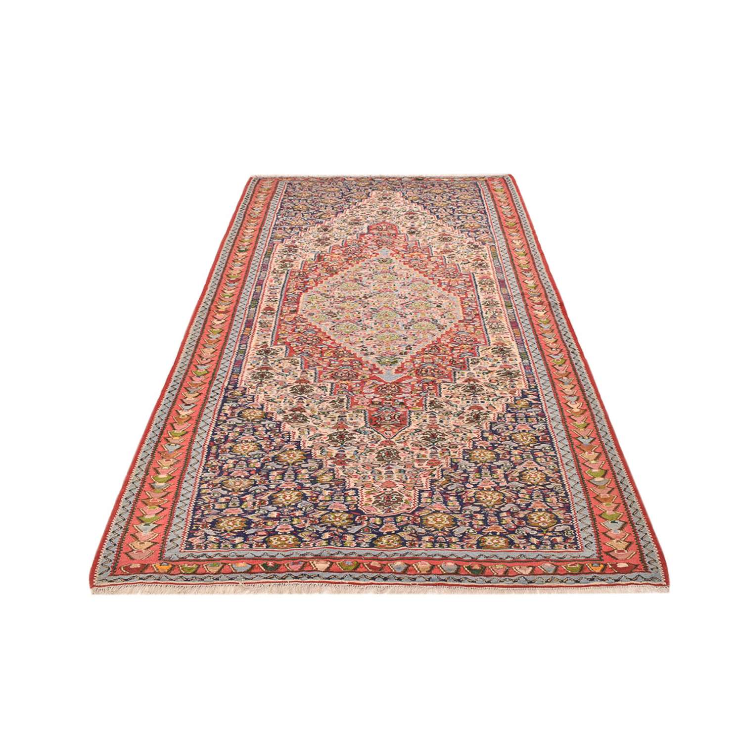 Alfombra Kelim - Oriental - 255 x 143 cm - beige oscuro