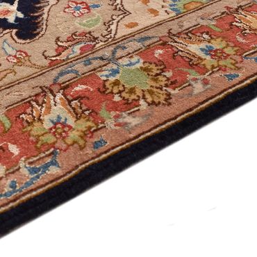 Loper Perzisch tapijt - Tabriz - Royal - 380 x 75 cm - donkerblauw