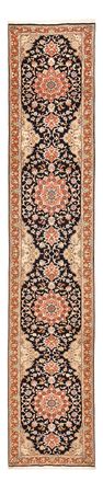 Corredor Tapete Persa - Tabriz - Royal - 380 x 75 cm - azul escuro