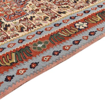 Runner Kelim Carpet - orientalisk matta - 393 x 87 cm - beige